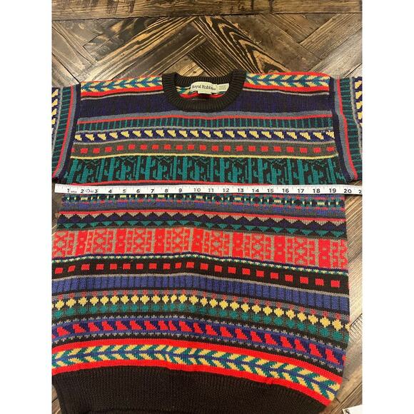 VTG Royal Robbin’s 100% Wool Sweater Women Medium Southwest Grandma Core Aztec - Picture 4 of 9